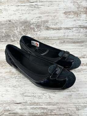 Women's Puma Zandy Black Ballet Flats Sz 10 EUC!!